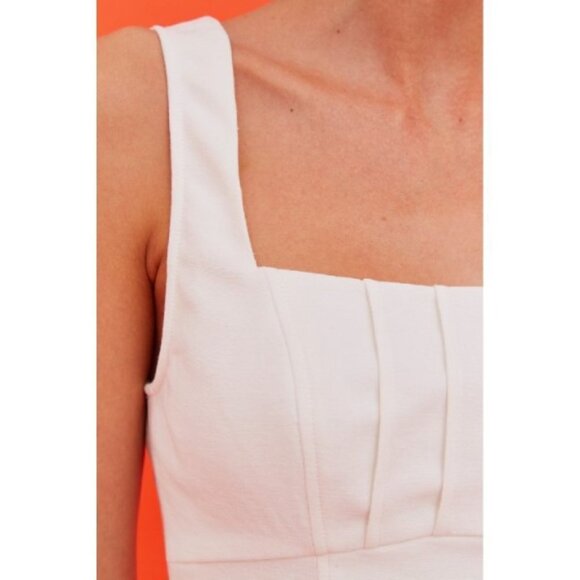 NWT C/meo Collective OVER AGAIN DRESS Ivory - Picture 3 of 5